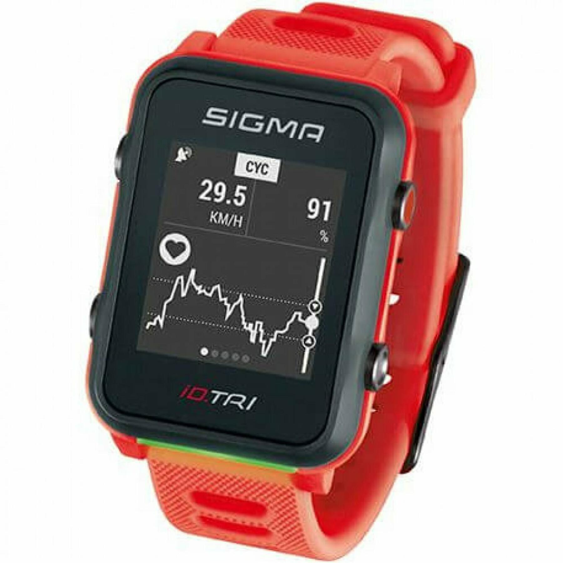 Monitor de ritmo cardíaco configurado Sigma iD.TRI