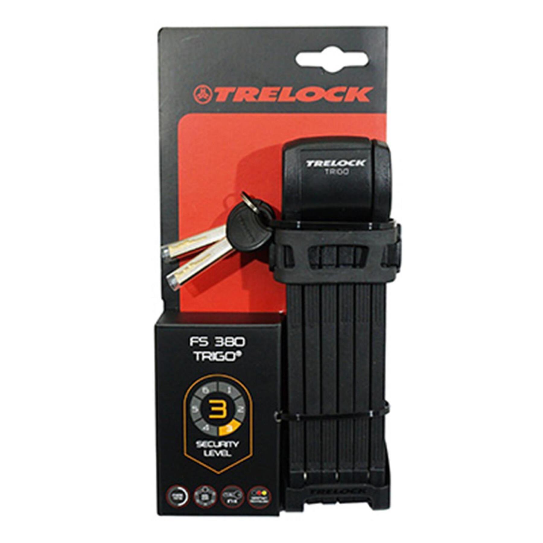 Cerradura plegable suave Trelock Trigo + support FS300 85 cm