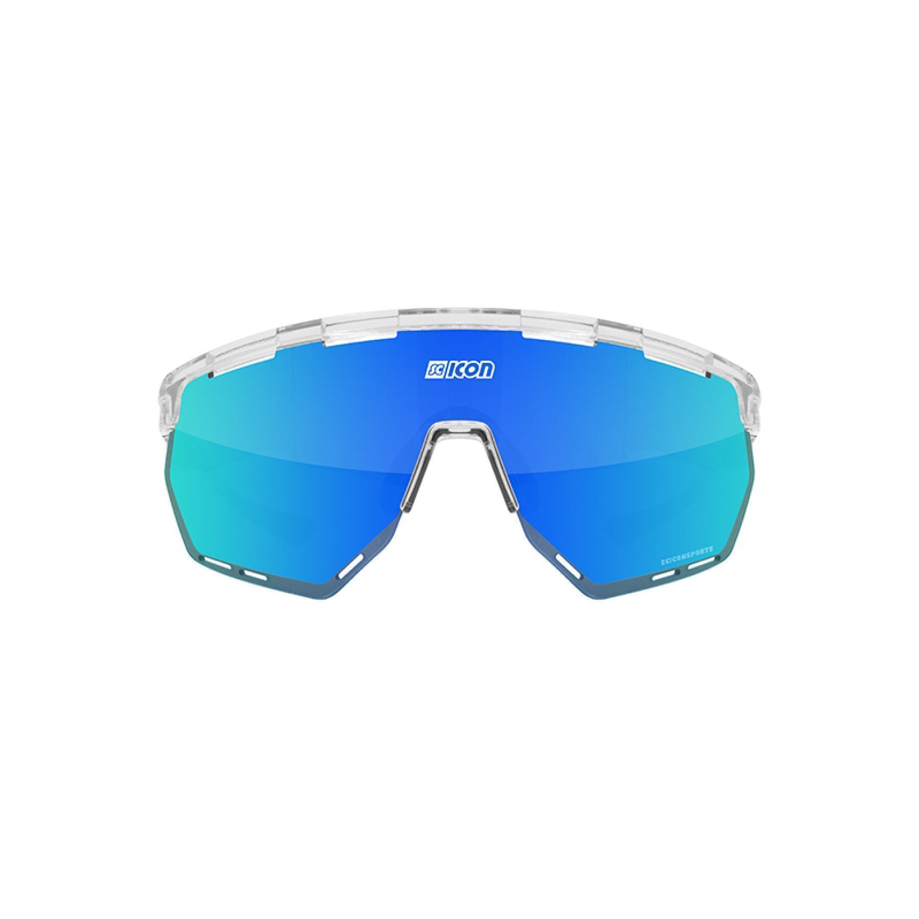 Gafas Scicon aerowing scnpp verre multi-reflet bleues