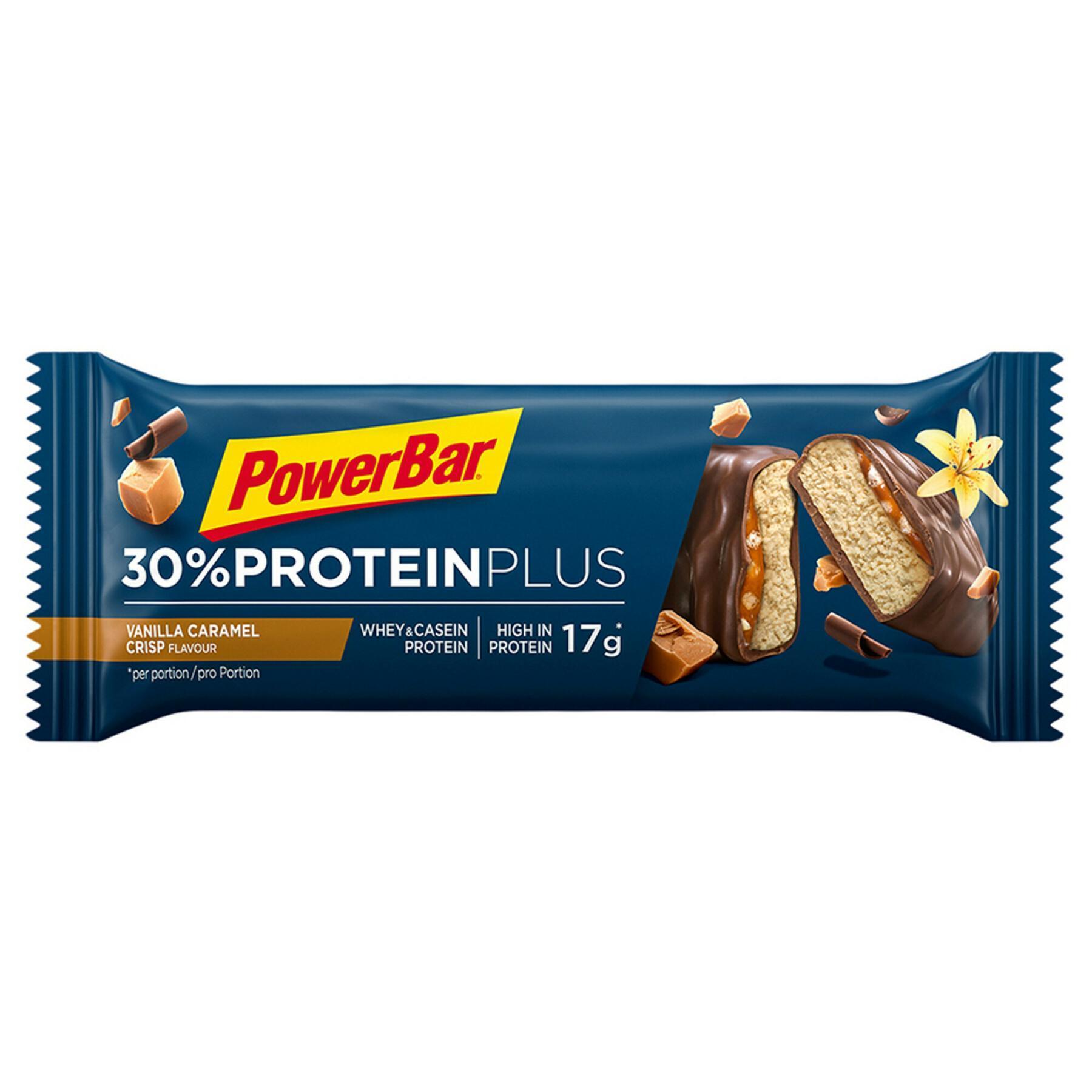 Juego de 15 barras PowerBar ProteinPlus 30 % - Caramel- Vanilla crisp