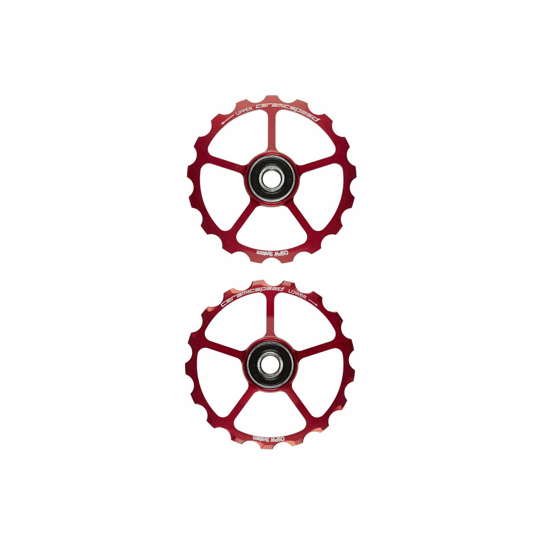 Rodillo CeramicSpeed OS pulley wheels spare 17+17
