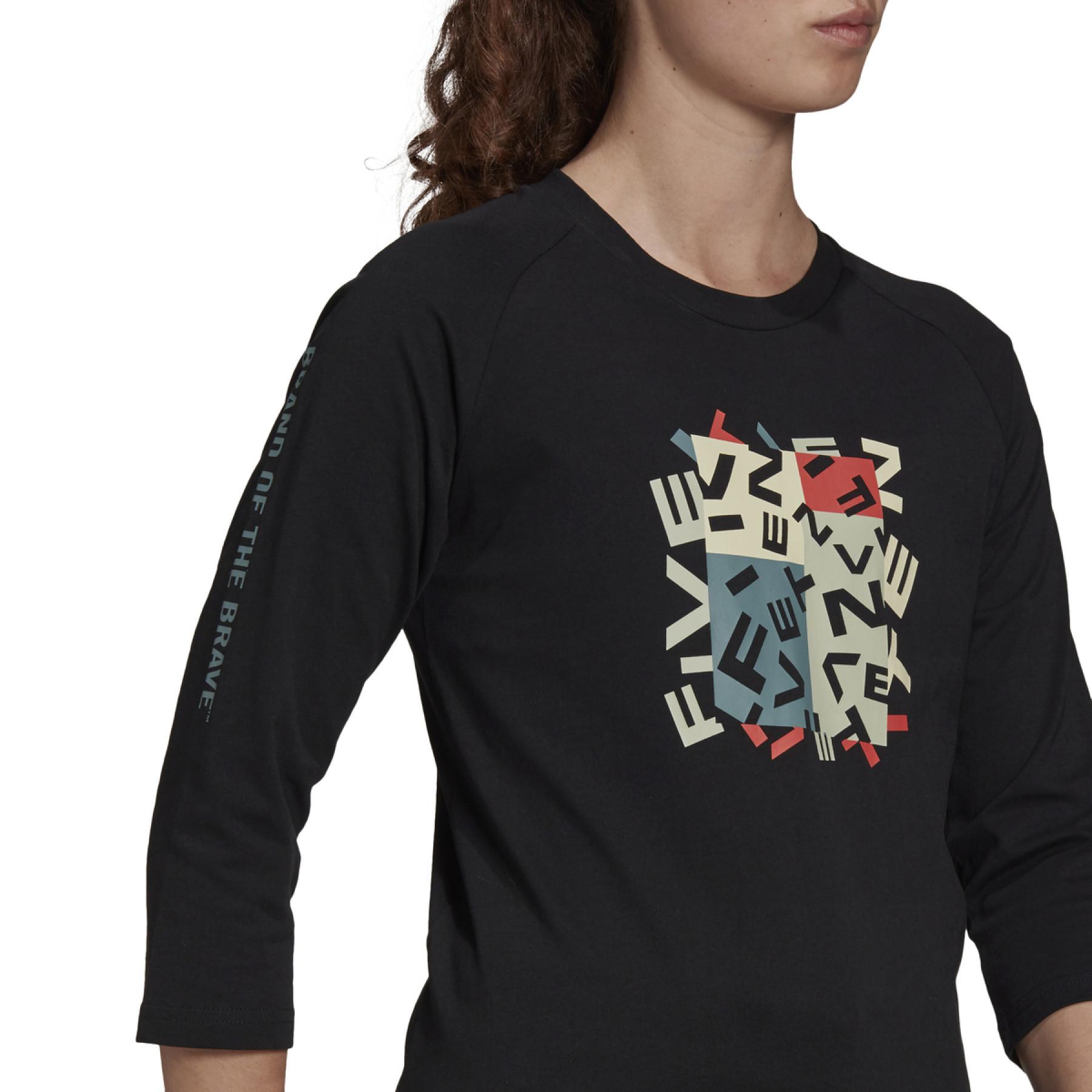 Camiseta de manga larga para mujer Adidas Five Ten Graphics
