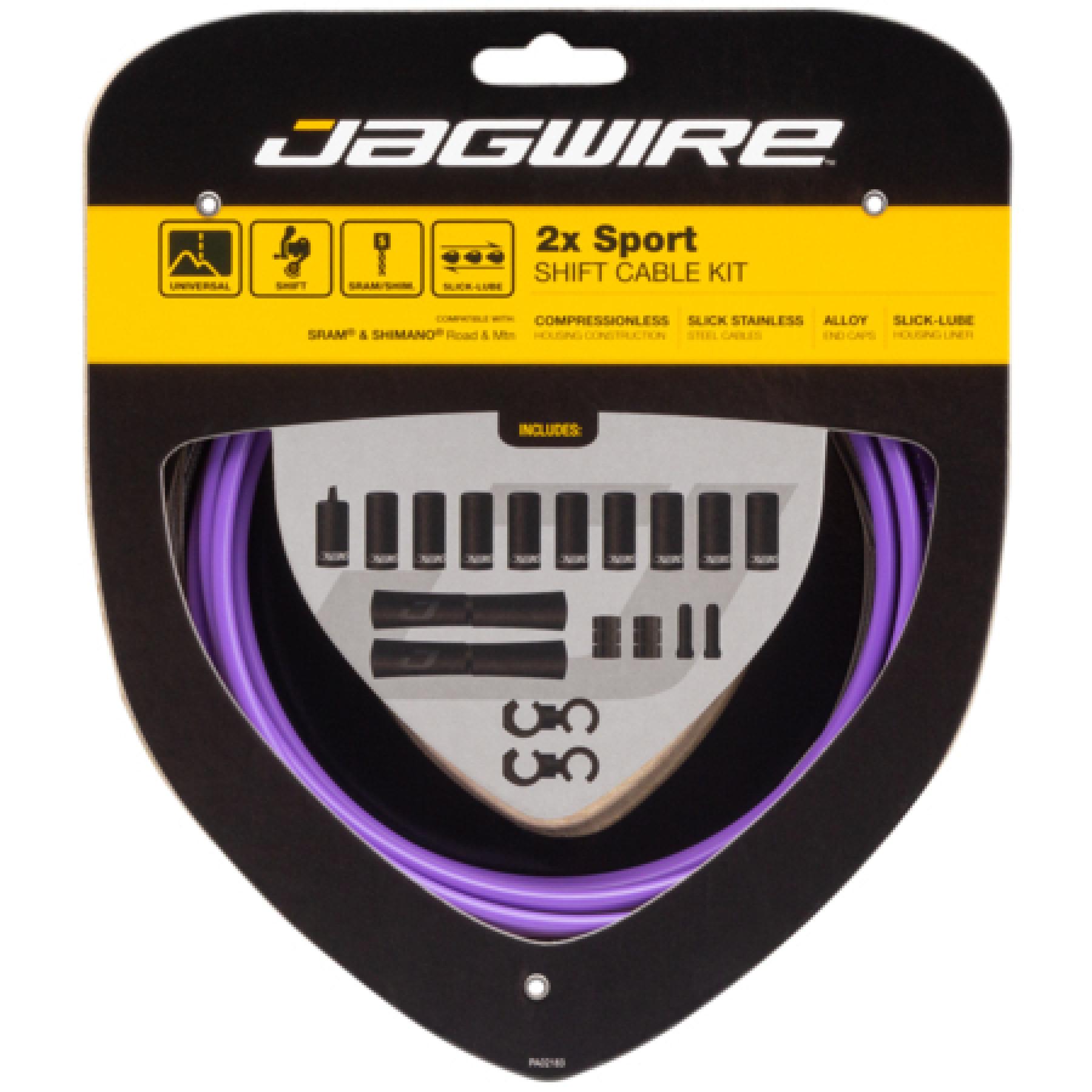 Kit de cable de desviador Jagwire 2X Sport