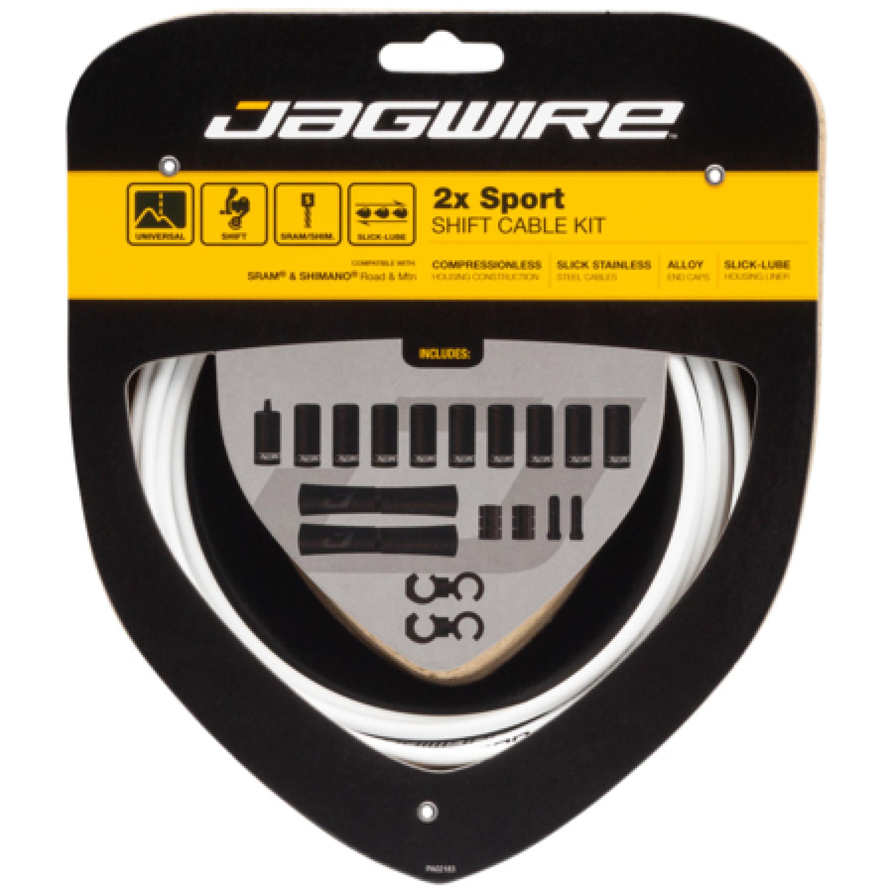 Kit de cable de desviador Jagwire 2X Sport