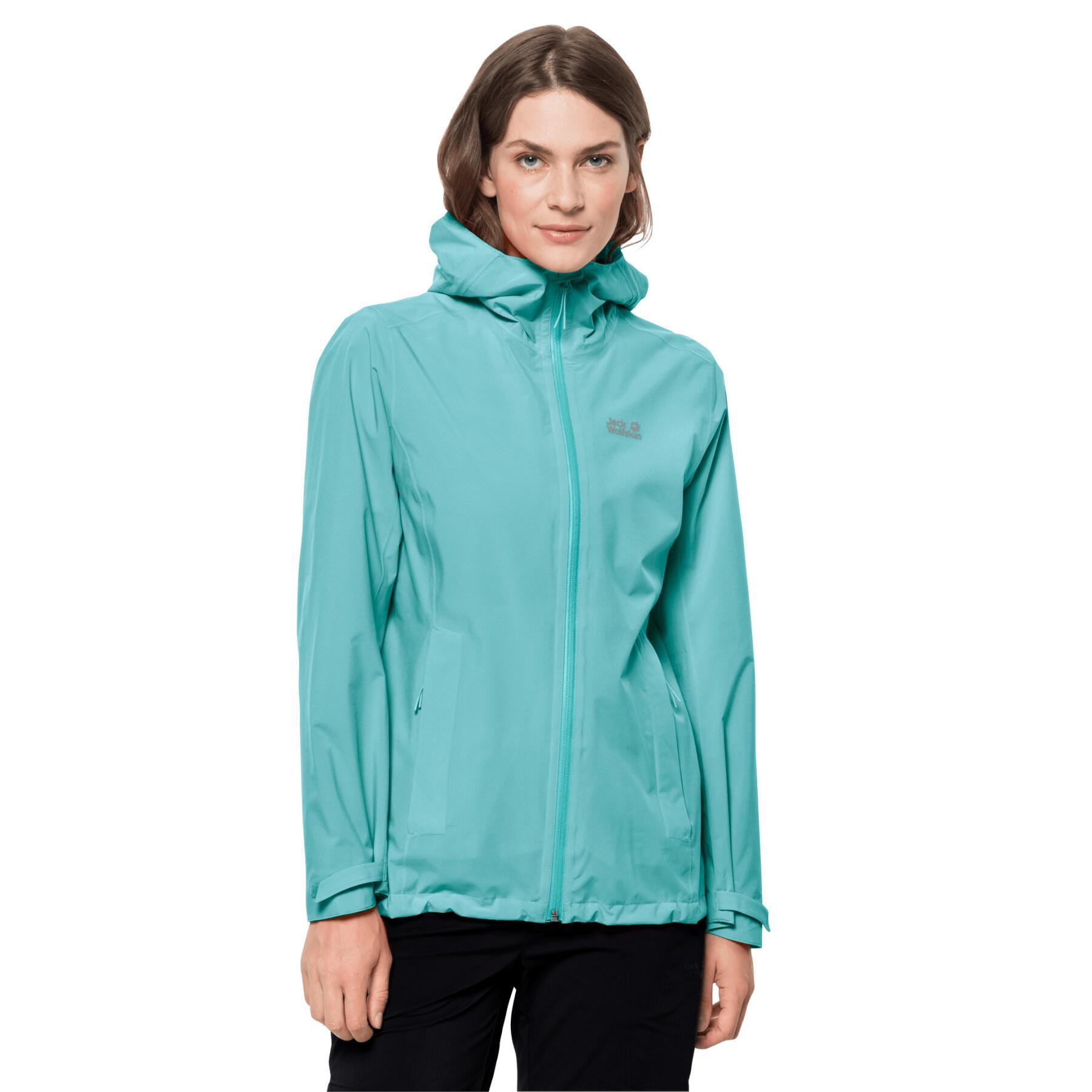 Chaqueta impermeable para mujer Jack Wolfskin Pack & Go