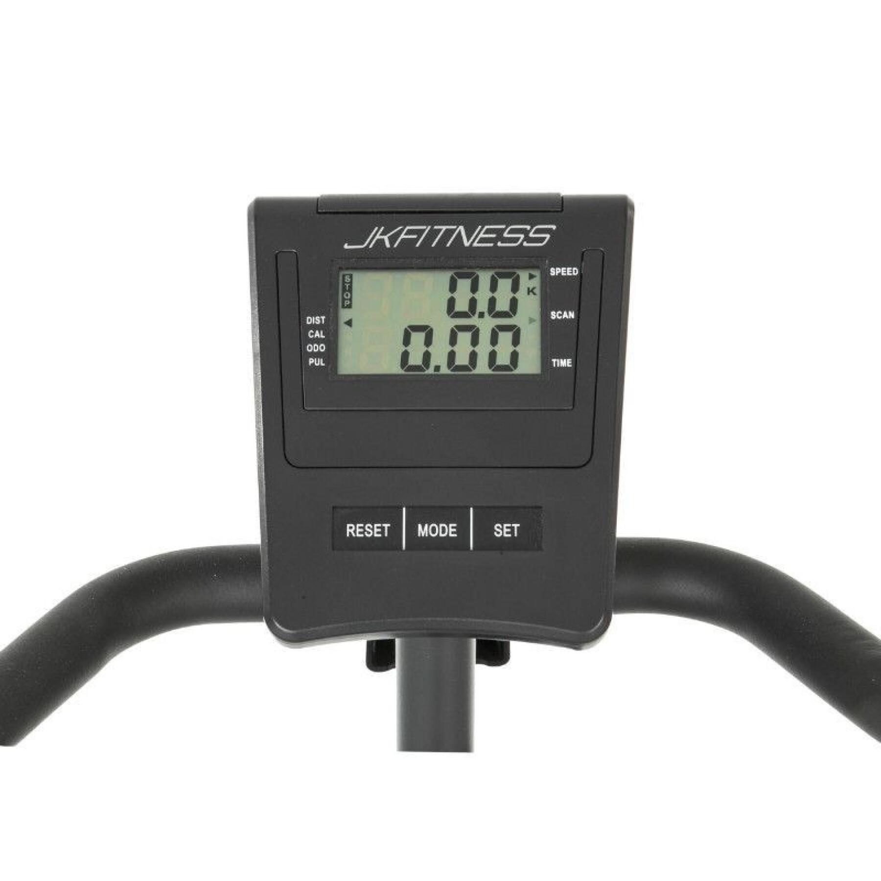 Home trainer fitness magnético con contador de calorías, velocidad, distancia parcial y total Jk Fitness 207