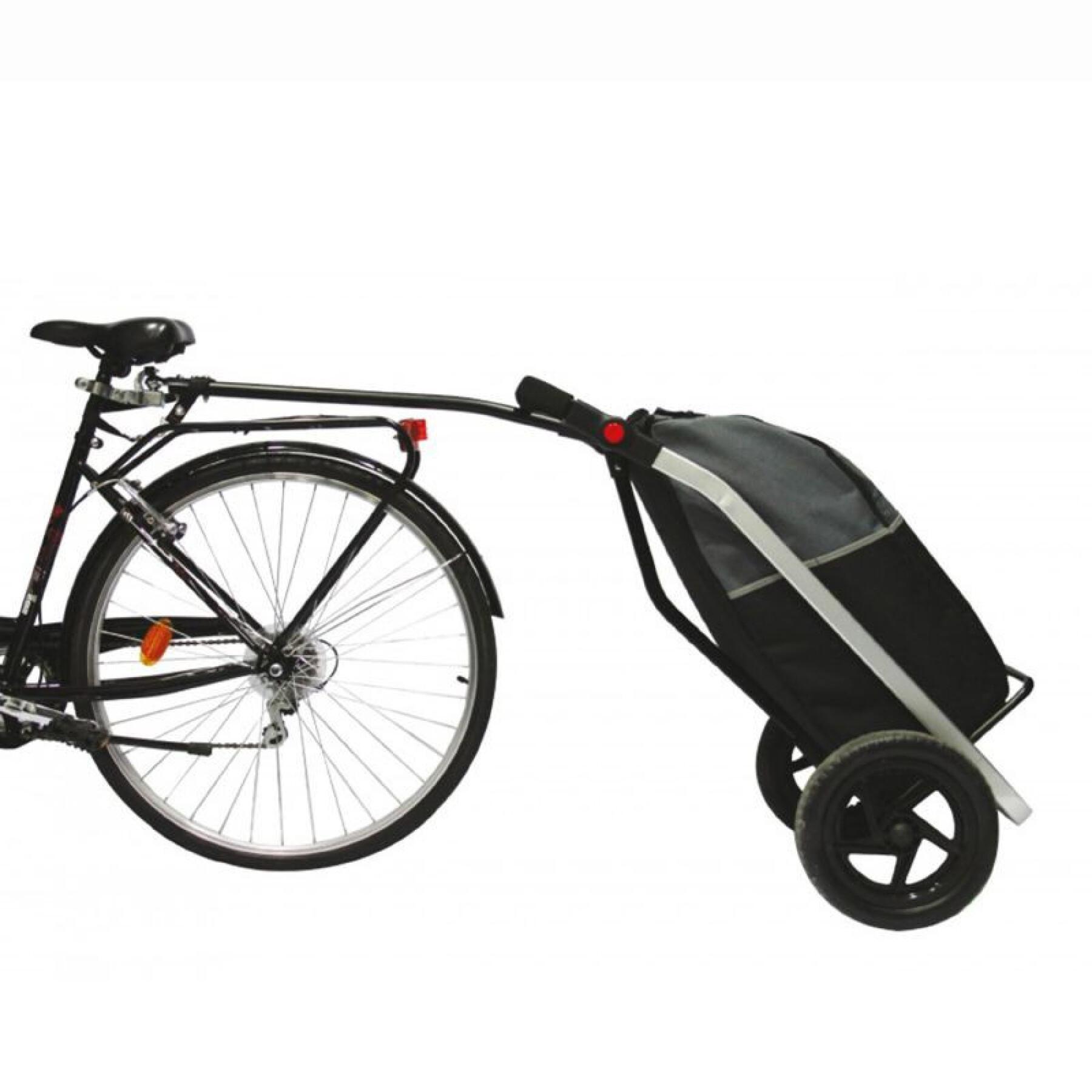 Remolque de bicicleta con cuadro de aluminio y ruedas para tija de sillín  P2R shopping trailer 12 20 Kg - Remolques - Equipaje y transporte - Ciudad
