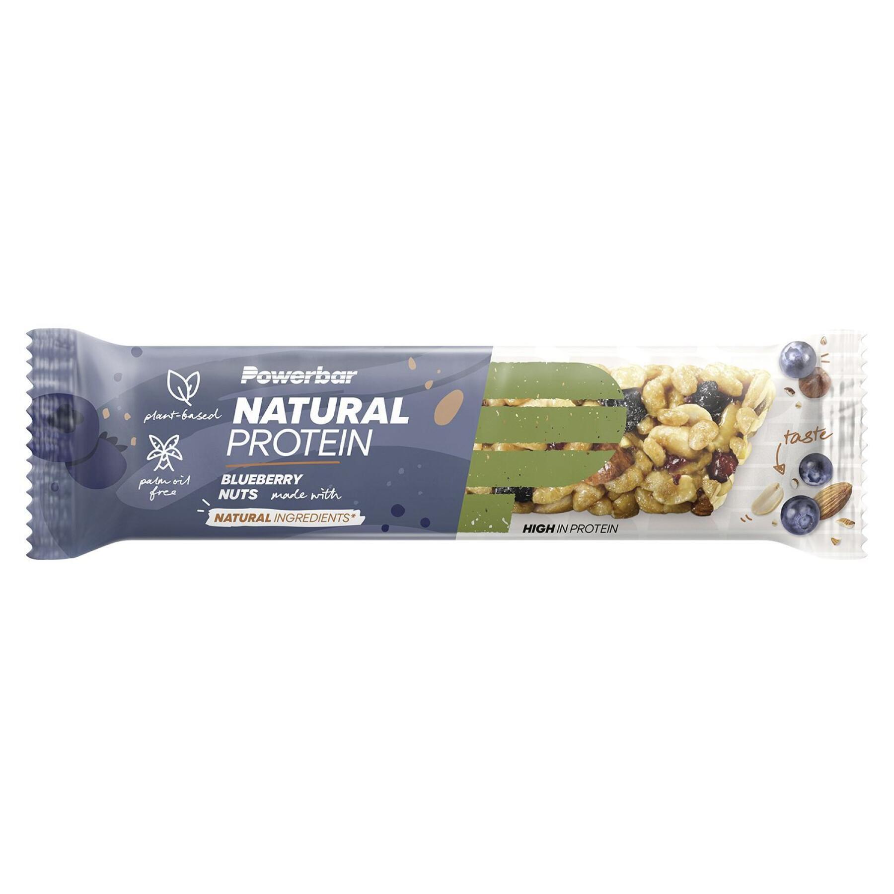 Paquete de 18 barritas nutritivas proteicas PowerBar Natural