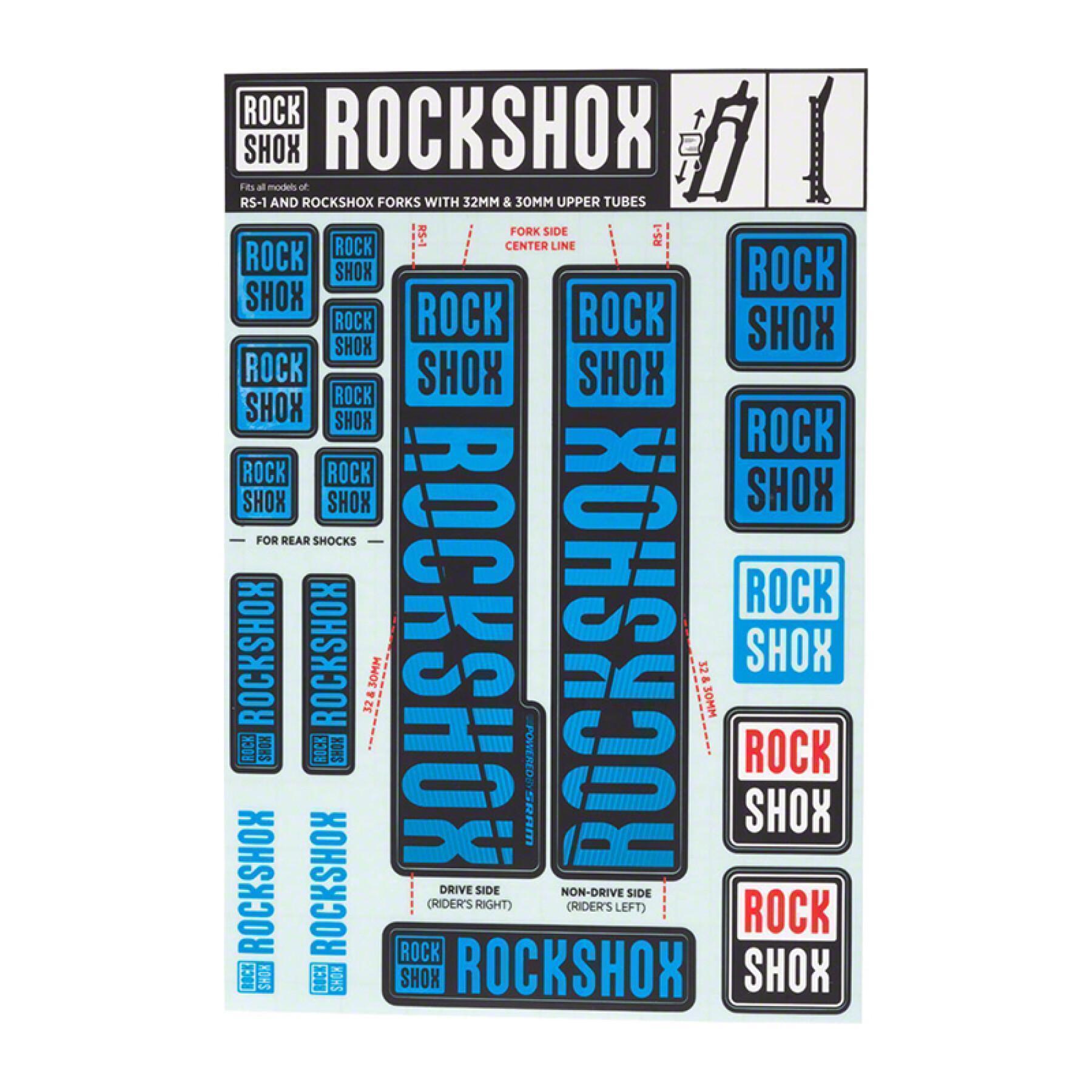 Kit de adhesivos para horquillas de bicicleta hasta 2018 Rockshox
