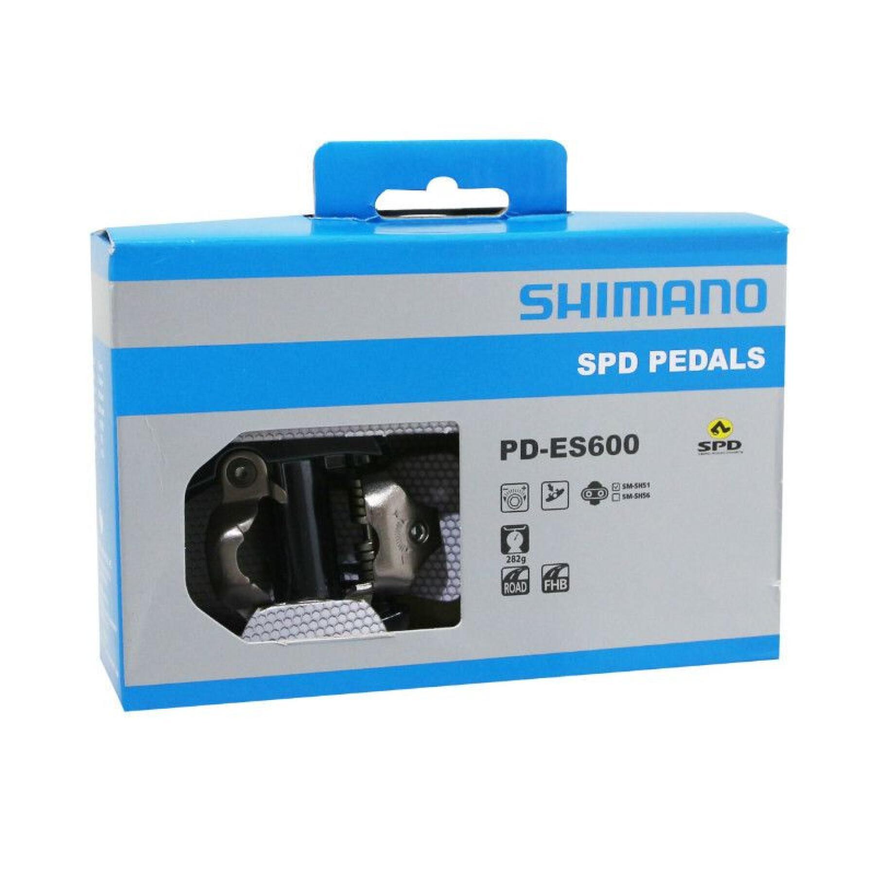 Pedales automáticos de carretera con calas Shimano PD600 SPD CYCLO