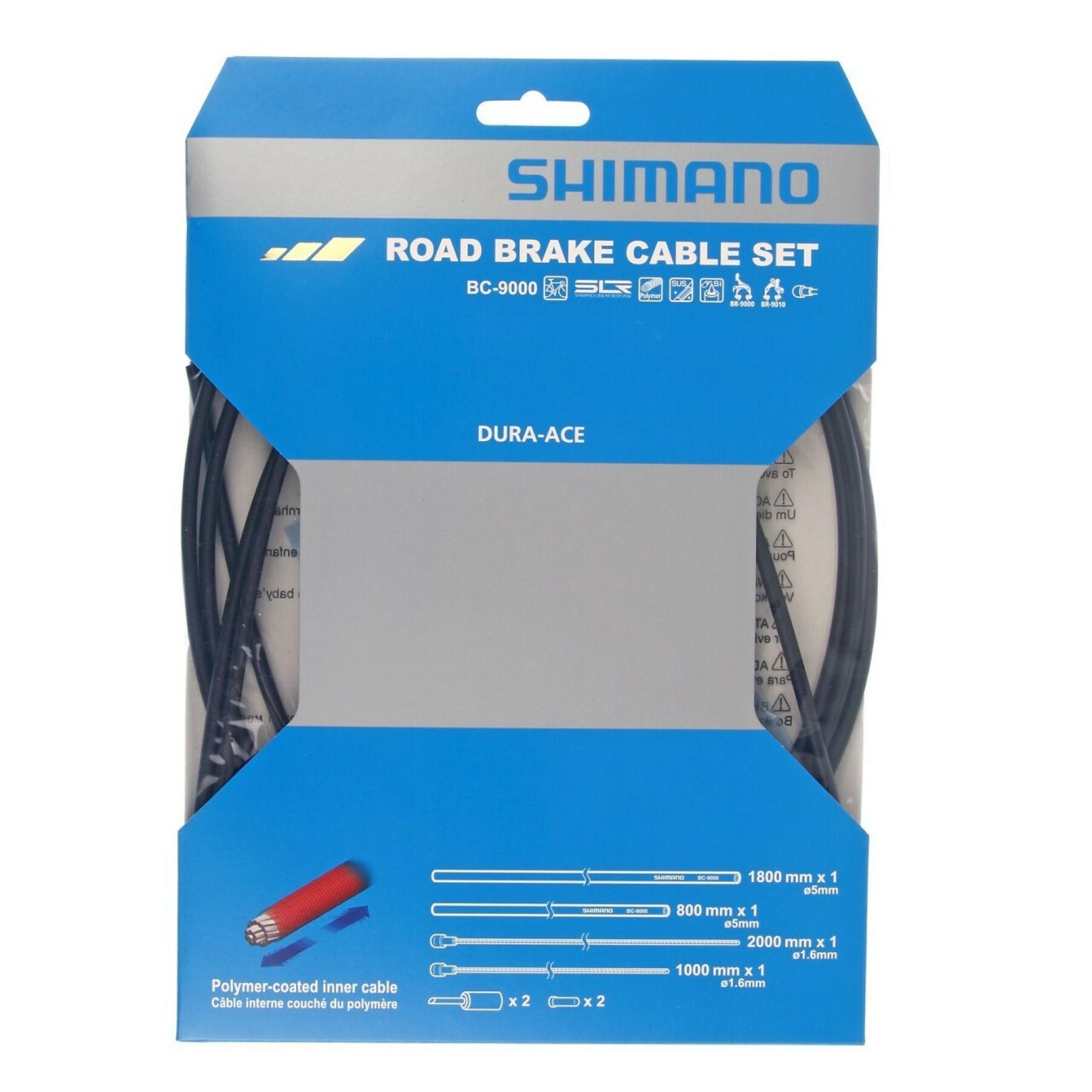 Juegos de cables de freno con revestimiento de polímero Shimano BC-9000