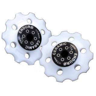 Rueda del desviador Enduro Bearings Jockey wheel set XD-15 Vanilla-Shimano 9,10 or 11 Speed-White