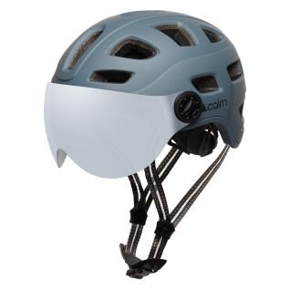 Casco bicicleta + visor led + usb Cairn Quartz