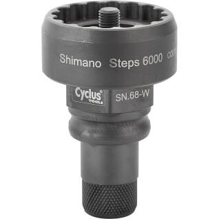 Herramienta pro tuerca de desmontaje Cyclus pour vae shimano steps 6000 compatible avec l'outil snap.in 179967 ou clé 32mm