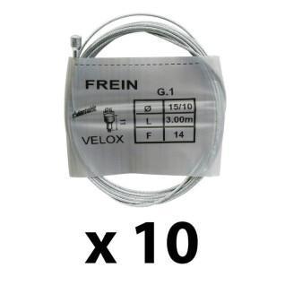 Caja de 10 cables de freno para bicicletas de carretera Velox 3.00 m