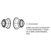 Extremos de los ejes de las ruedas de disco traseras Zipp 177 11v